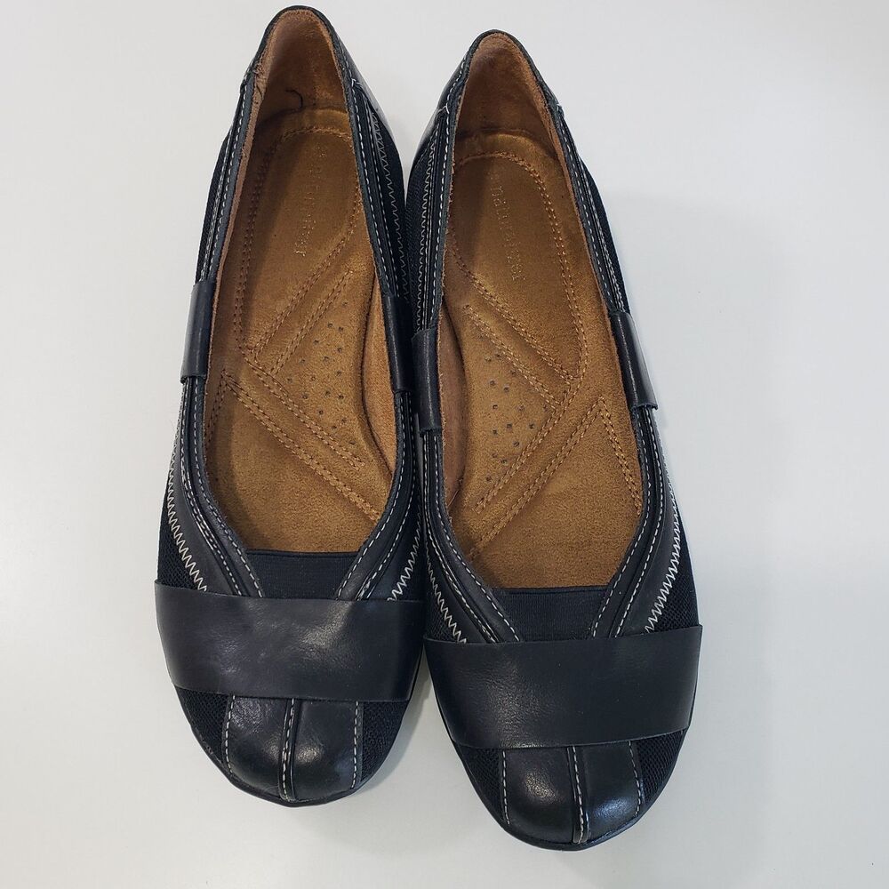 Naturalizer Women's Black Leather Flats, Size 8 M - Picture 8 of 8